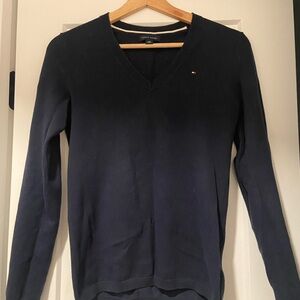 Tommy Hilfiger Dark Blue V-Neck Pullover